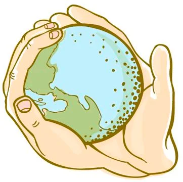 Protect planet Stock Illustration