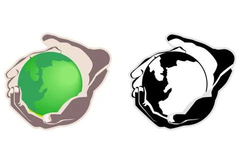 Protect planet Stock Illustration