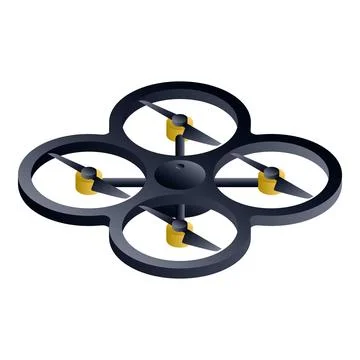 Protect propeller drone icon, isometric style Stock Illustration