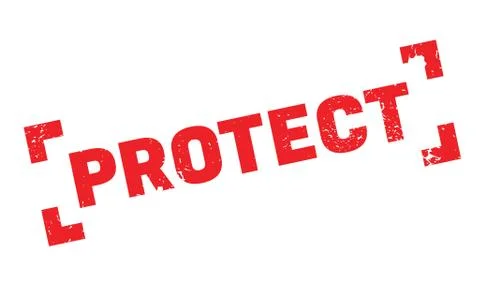 Protect rubber stamp Stockillustratie