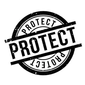 Protect rubber stamp イラスト素材