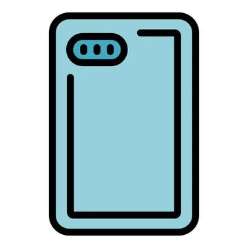 Protect smartphone icon vector flat Stock Illustration
