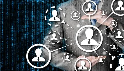 Protect social connection concept Stock-Illustration