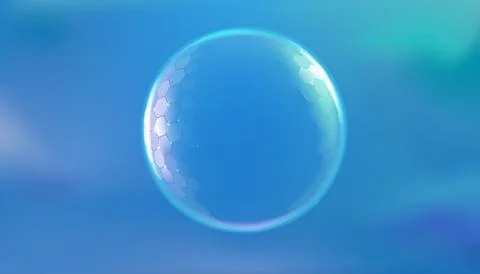 Protect sphere. Light shield skin with UV barrier effect. 3D sun hexagon force Stock Illustration