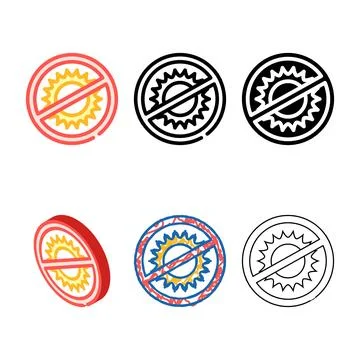 Protect from sun pack rays color icon vector Ilustração Stock