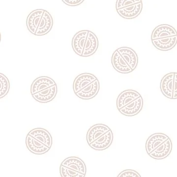 Protect from sun rays glyph vector seamless pattern Stock Illustration