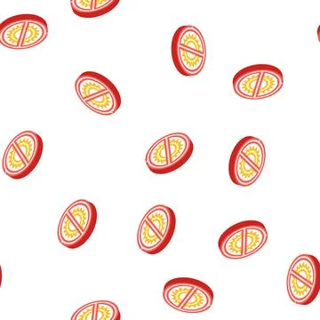 Protect from sun rays isometric icon seamless pattern Illustrazione stock