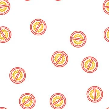 Protect from sun rays vector seamless pattern Illustrazione stock