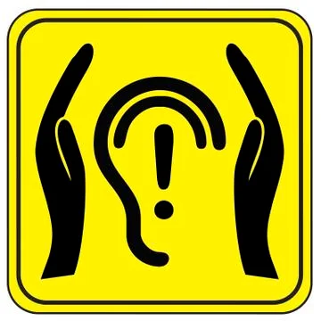 Protect your Ears Stock Illustration