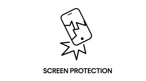 Protect your screen icon. Stock Illustration