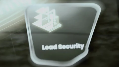 Protected cargo stack appears on Load Security tile Stock Footage 344102167