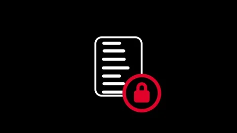 Protected document Stock Footage 334342993