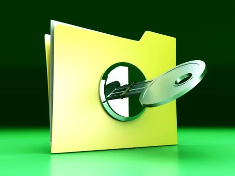Protected folder. 스톡 일러스트
