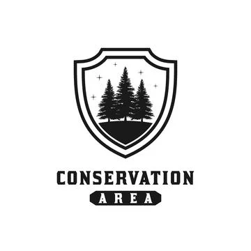 Protected Forest Logo Stock Illustration