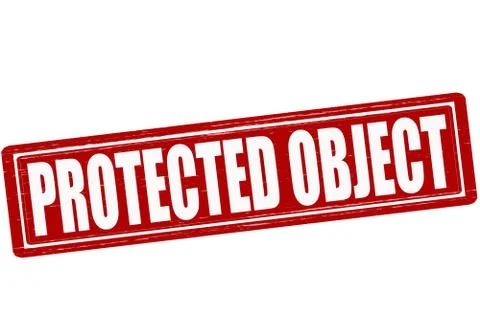 Protected oblect Stock Illustration