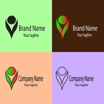 Protected Potential logo design Stock Illustration