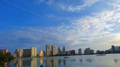 The protected salt pans of Calpe Foto stock