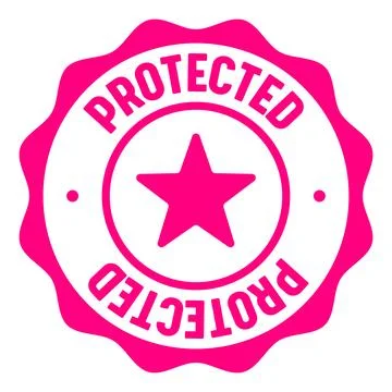 Protected seal badge. protected label sticker. Vector sign Stock Illustration