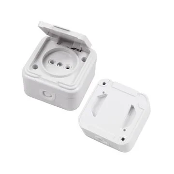 Protected socket isolated Stock Photos