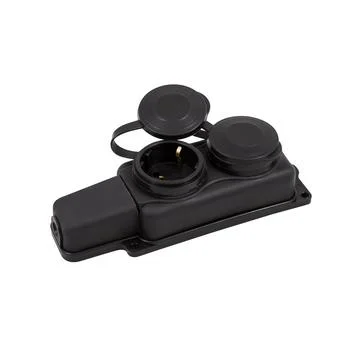 Protected socket isolated Stock Photos