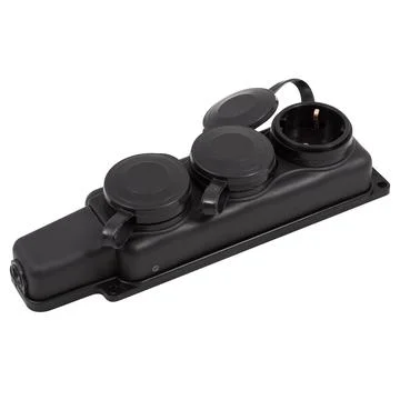 Protected socket isolated Stock Photos