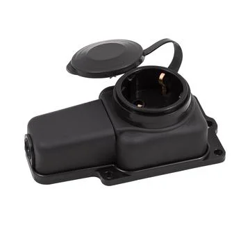 Protected socket isolated Stock Photos