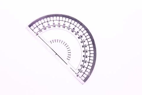Protecter maths isolated on white background with selective focus Stock Photos
