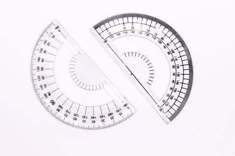 Protecter maths isolated on white background with selective focus Stock Photos