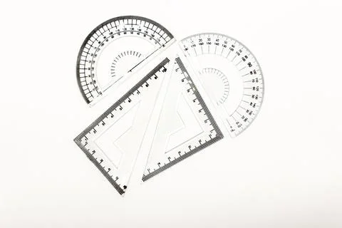 Protecter maths isolated on white background with selective focus Stock Photos