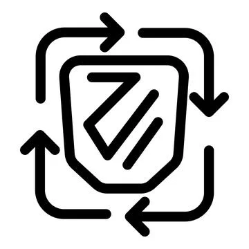 Protecting data flow, secure transfer and exchange with continuous protection Stockillustratie