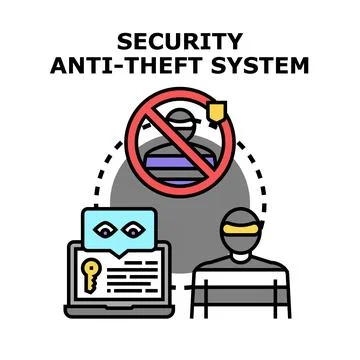 Protecting digital data from unauthorized access Stock Illustration