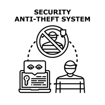 Protecting digital data from unauthorized access Stock Illustration