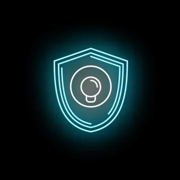 Protecting intellectual property with secure bulb shield Stock Illustration