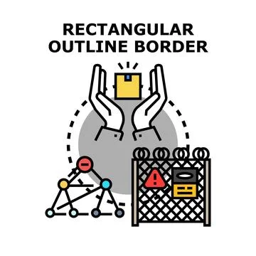 Protecting system with secure network and delivery border Stock Illustration