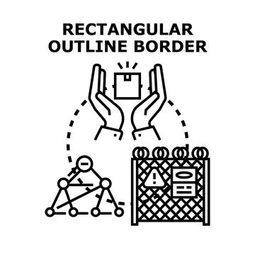 Protecting system with secure network and delivery border Stock Illustration