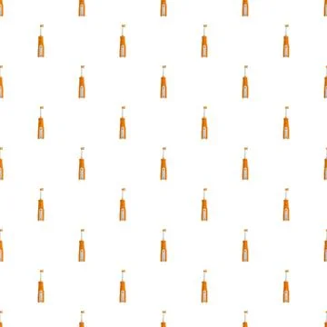 Protecting toothbrush pattern seamless Illustrazione stock