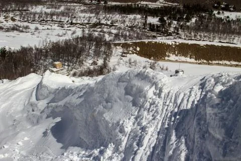 Protection against avalanches Stock Photos
