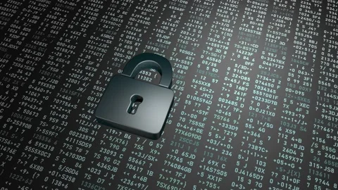 Protection and security in the modern world of digital technologies. Stock Footage 153359909