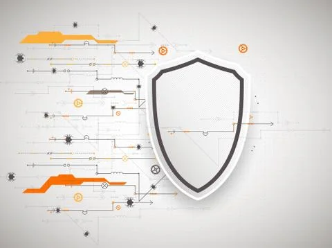 Protection background. Technology security, encode and decrypt. Stock Illustration