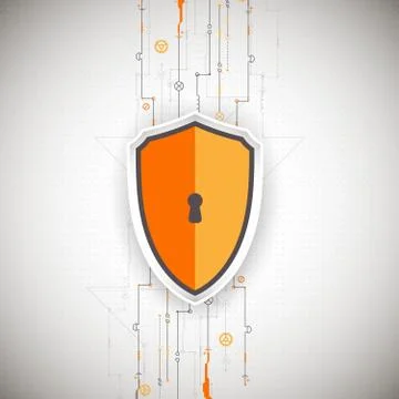 Protection background. Technology security, encode and decrypt. Stock Illustration