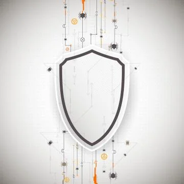 Protection background. Technology security, encode and decrypt. Ilustración de archivo