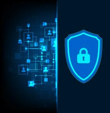 Protection background. Technology security, encode and decrypt. Ilustración de archivo