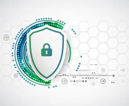 Protection background. Technology security, encode and decrypt. Ilustración de archivo