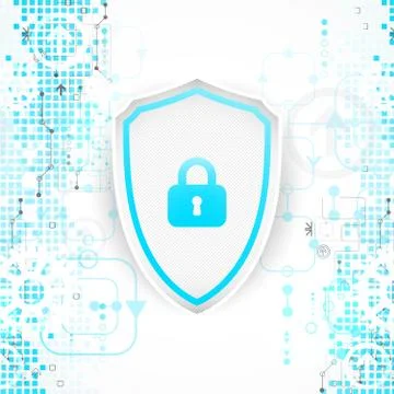 Protection background. Technology security, encode and decrypt. Ilustración de archivo