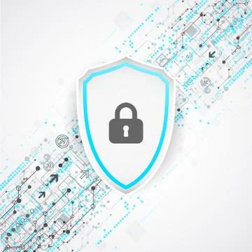 Protection background. Technology security, encode and decrypt. Stock Illustration