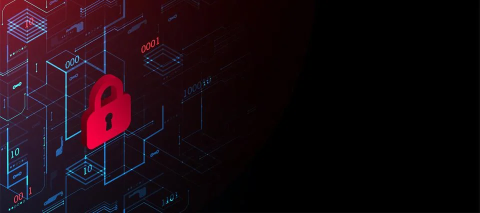 Protection background. Technology security, encode and decrypt. Stock Illustration