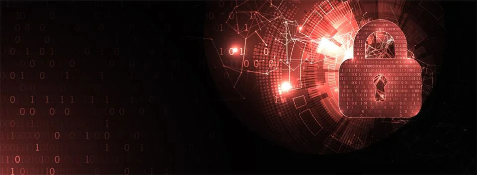 Protection background. Technology security, encode and decrypt. Stock Illustration