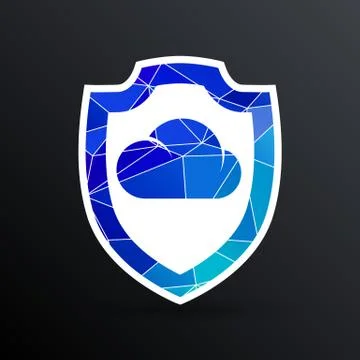 Protection of cloud storage icon internet communication Stock Illustration