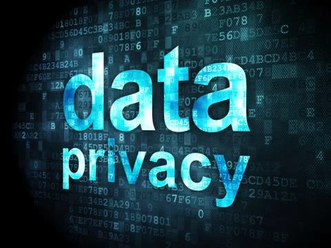 Protection concept: Data Privacy on digital background イラスト素材