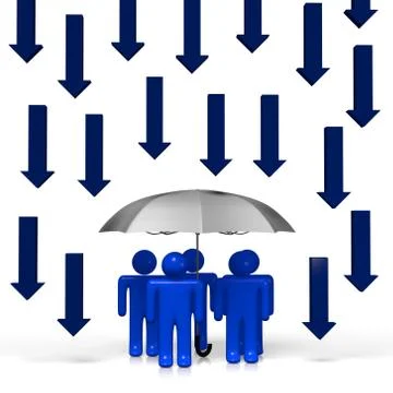 Protection concept Stockillustratie